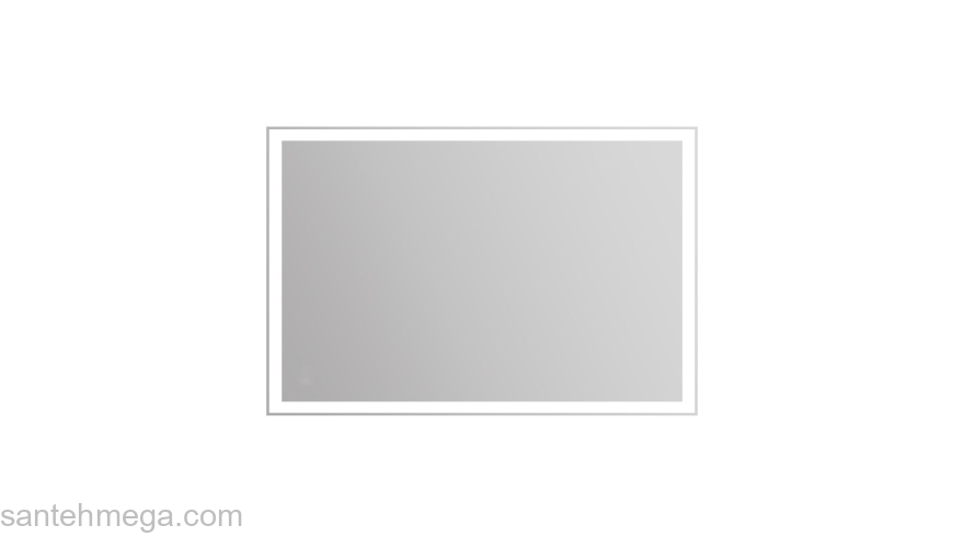 Зеркало с встроенным светильником и сенсорным выключателем BELBAGNO SPC-GRT-1200-800-LED-TCH. Фото