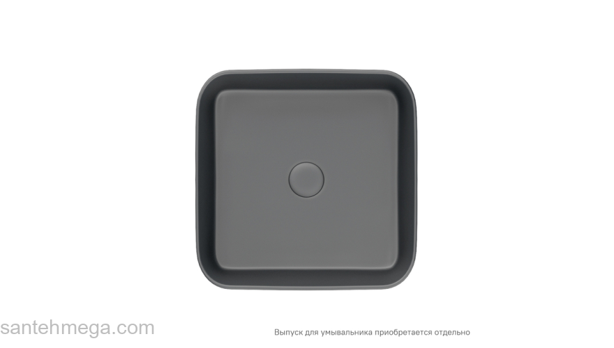 Умывальник накладной IDDIS Slide 36х36 SLIGM01i27 Серый матовый. Фото
