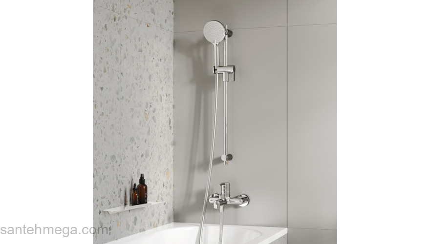 Смеситель для ванны хром Aiger IDDIS AIGSB00i02WA. Фото