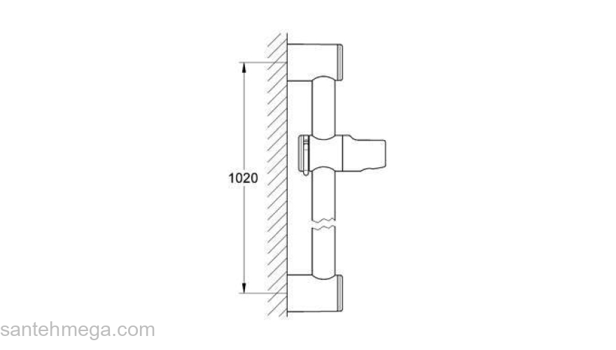 Душевая штанга GROHE Relexa 28621000 1000 мм. Фото