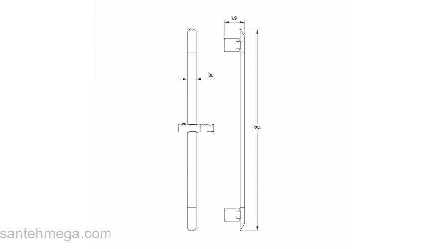 Стойка для душа Mirro IDDIS MIR6940i17. Фото