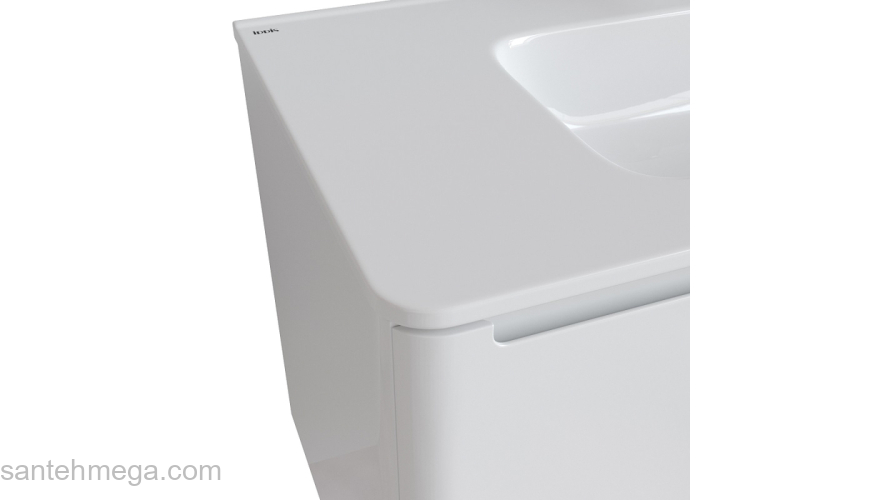 Тумба с умывальником подвесная 100 см белая Edifice IDDIS EDI10W1i95K. Фото