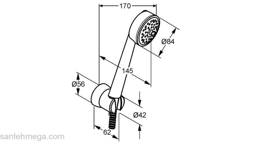 Душевой гарнитур KLUDI Zenta 6065086-00. Фото