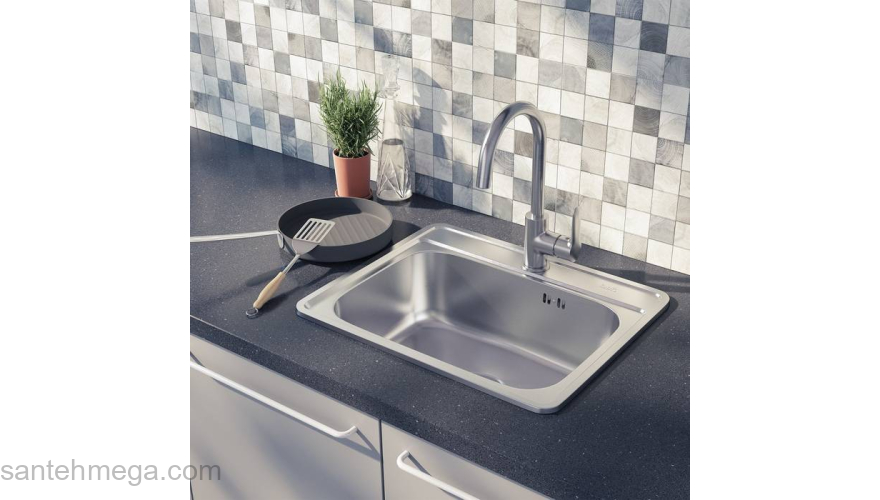 Мойка нержавеющая сталь сатин 530*430 Basic IDDIS BAS53S0i77. Фото