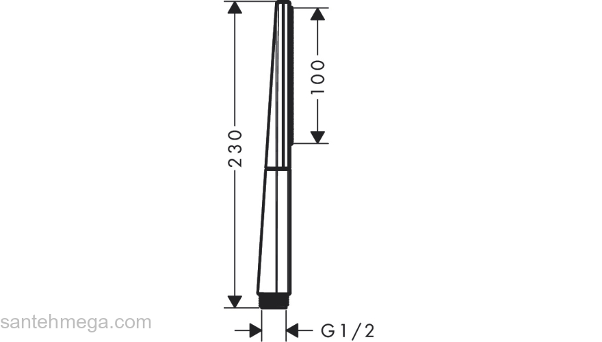 Ручной Душ Rainfinity HS 1jet Hansgrohe 26866140, шлифованная бронза. Фото
