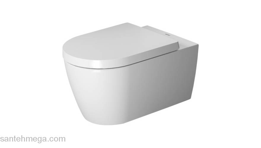 Унитаз подвесной DURAVIT ME by Starck Compact Rimless 45290900A1. Фото