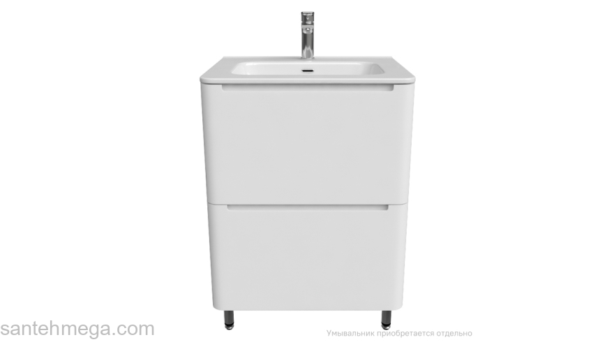 Тумба напольная белая 60 см Edifice IDDIS EDI60WFi95. Подходит ум. 0106000i28. Фото