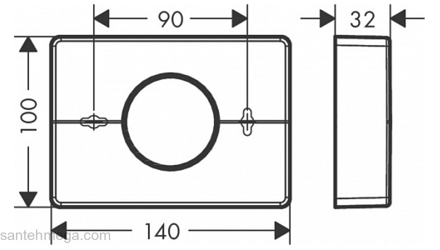 Держатель гигиенических пакетов AddStoris Hansgrohe 41773340, шлифованный черный хром для ванной комнаты. Фото
