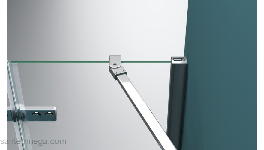 Душевая дверь BELBAGNO KRAFT-B-12-60/40-C-Cr-L. Фото