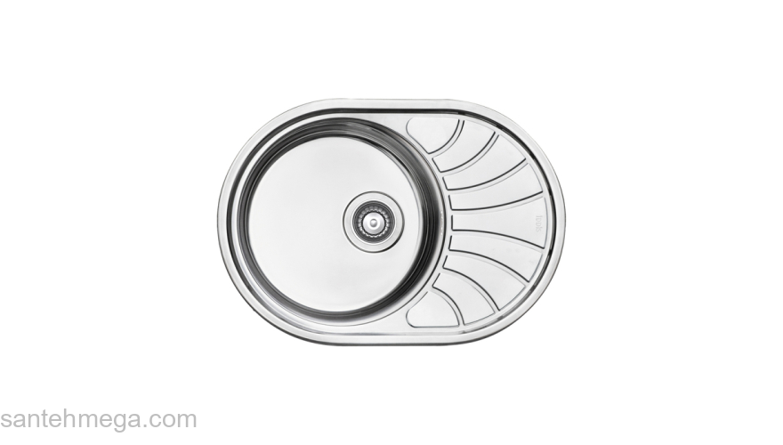 Мойка с сифоном арт. S11UPS0i84 нерж. сталь шелк 650*460 Suno S IDDIS SUN65SDi77S. Фото