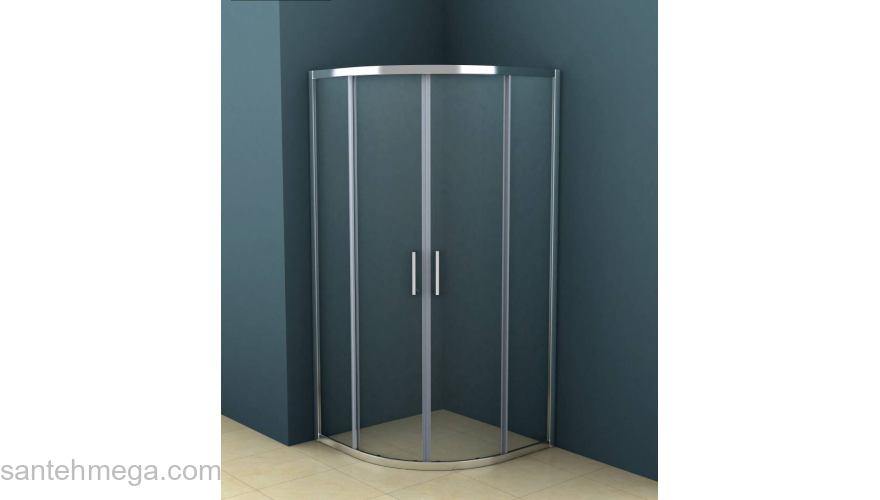 Душевое ограждение AZARIO Ostin 80х80 AZ-121S Chrome. Фото