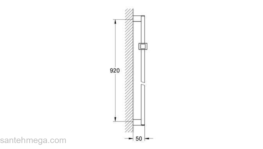 Душевая штанга GROHE Euphoria Cube 27841000 900 мм. Фото