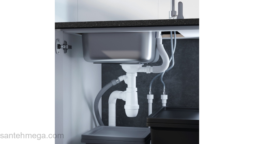 Мойка с сифоном арт. S11UPS0i84 нерж. сталь шелк 585*485 Strit S IDDIS STR58SDi77S. Фото