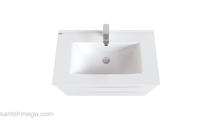 Тумба с умывальником напольная 80 см белая Cloud IDDIS CLO80WFi95K. Фото