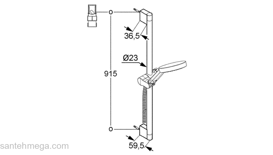 Душевой гарнитур KLUDI A-Qas 6574005-00. Фото