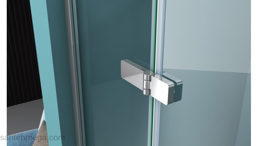 Душевая дверь BELBAGNO KRAFT-B-12-60/40-C-Cr-R. Фото