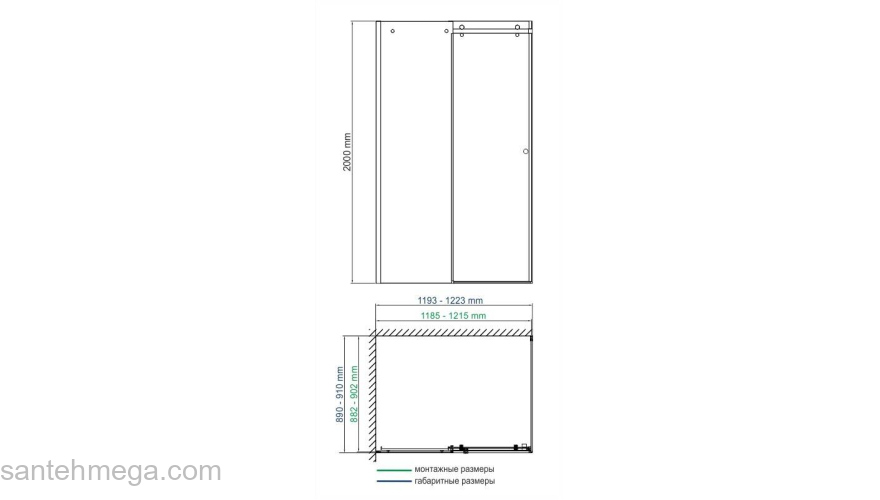 Душевой уголок WASSERKRAFT Vils 56R07. Фото