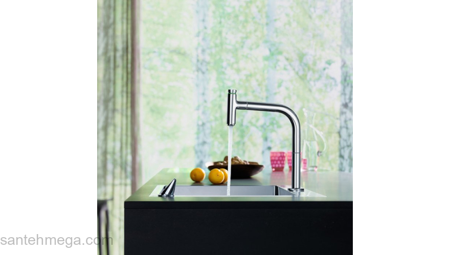 Кухонная мойка с встроенным смесителем Hansgrohe C71-F450-06 55x50 43201000. Фото