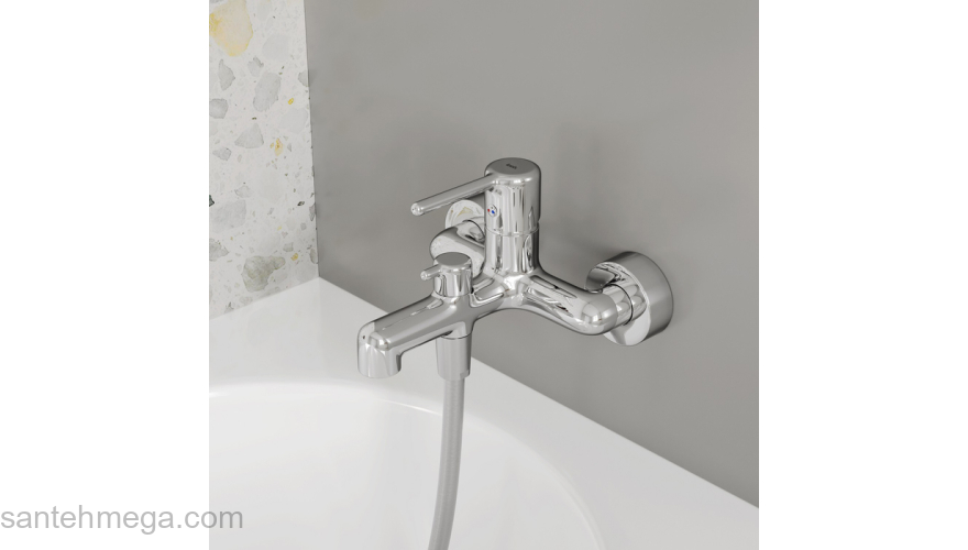 Смеситель для ванны хром Aiger IDDIS AIGSB00i02WA. Фото