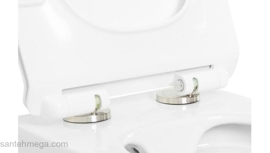 Сидение дюропласт soft-close CEZARES CZR-2011-SC с металлическими креплениями. Фото