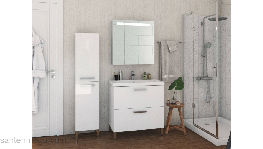 CERSANIT Зеркало-шкафчик MELAR 70 с подсветкой LS-MEL70-Os. Фото