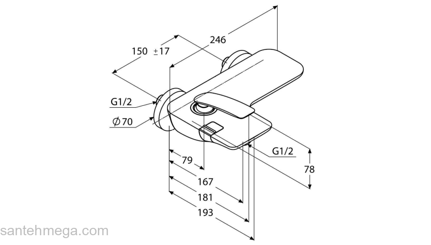 Смеситель для ванны KLUDI Balance 524459175. Фото