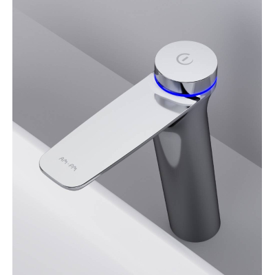 Смеситель для раковины TouchReel электронный высокий, с донным клапаном AM.PM Inspire 2.0 F50A93400. Фото