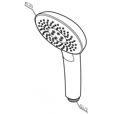 Душевая лейка AM.PM Spirit 2.0 F0270A000. Фото