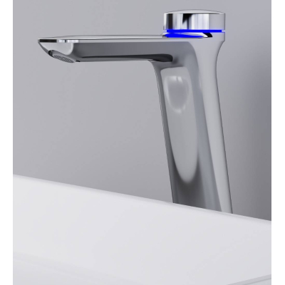 Смеситель для раковины TouchReel электронный высокий, с донным клапаном AM.PM Inspire 2.0 F50A93400. Фото