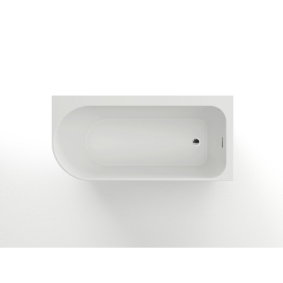 Ванна акриловая Azario LUTON 1700x800x580, пристенная, в комплекте с сифоном и металлической рамой, правая, белая  LUT17080 R. Фото