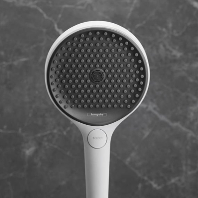 Душевой набор Rainfinity с держателем 130 3jet со шлангом 125 см. 26852700, матовый белый. Фото