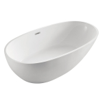 Ванна акриловая Azario LEEDS 1685х840х580, свободностоящая, в комплекте с сифоном и металлической рамой LEE17085. Фото