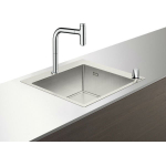Кухонная мойка с встроенным смесителем Hansgrohe C71-F450-06 55x50 43201000. Фото