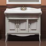 Тумба с раковиной напольная OPADIRIS Лоренцо 100 белый. Фото